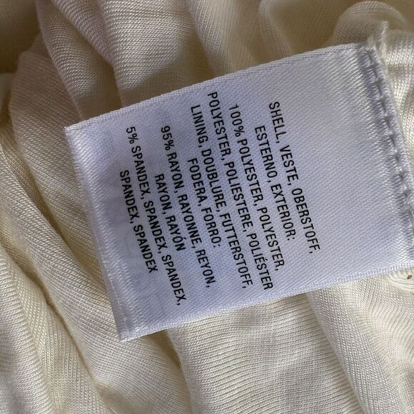 Anthropologie Meadow Rue Dress Size 2 Ivory Pleated Flapper NWT - Picture 7 of 10